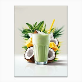 Coconut Smoothie Canvas Print