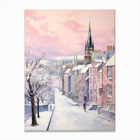 Dreamy Winter Painting St Andrews United Kingdom 1 Canvas Print