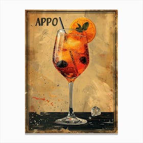 Aperol Spritz Art Print 407 Canvas Print