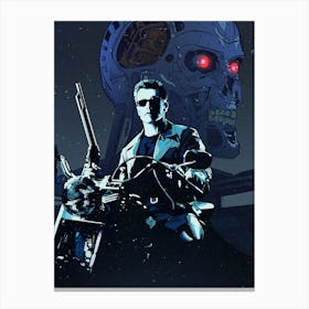 Terminator Bike Canvas Print