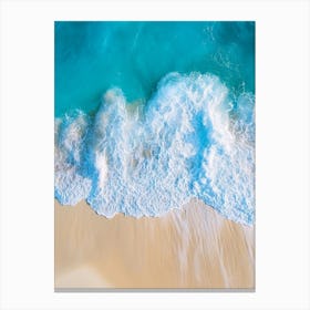 Aerial View Of A Beach 75 Canvas Print