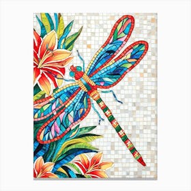 Dragonfly Mosaic 2 Canvas Print