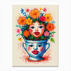 Flower Pot 2 Canvas Print