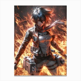 Mikasa Ackerman Attack On Titan 11 Canvas Print