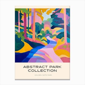 Abstract Park Collection Poster Golden Gate Park Kiev 1 Canvas Print