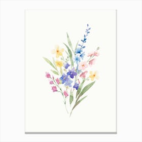 Watercolor Flowers 33 Canvas Print