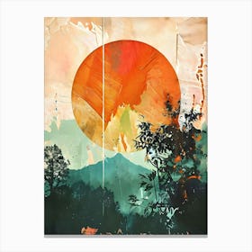 Sunset In The Mountains 16 Canvas Print