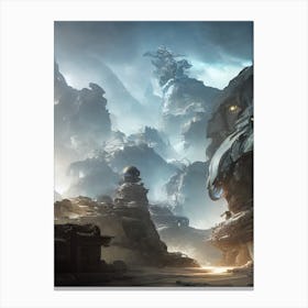 Halo city Canvas Print