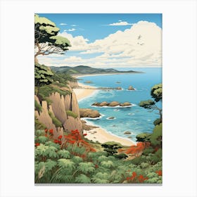 Iriomote Island In Okinawa, Ukiyo E Drawing 4 Canvas Print