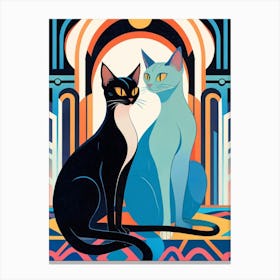 Cats Of The Great Gatsby Canvas Print