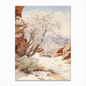 Japanese Snowbell Victorian Style 1 Canvas Print