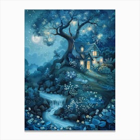 Night In The Forest 1 Canvas Print