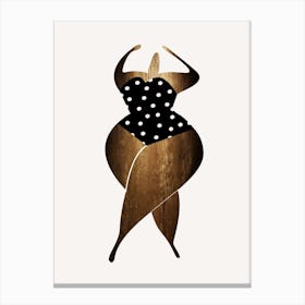 Dancing In The Sun Gold Canvas Print