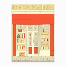 Nice The Book Nook Pastel Colours 1 Canvas Print