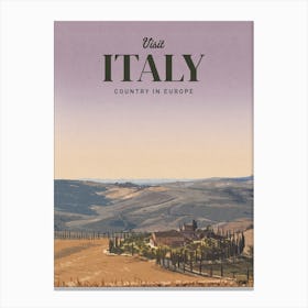 Italy Country In Europe Canvas Print
