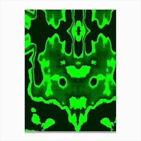 Green Blotch Canvas Print