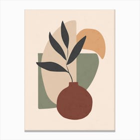 Minimal Boho Plants Canvas Print