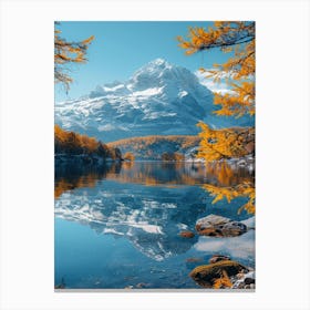 Chilean Mountains In Autumn Canvas Print