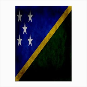 Solomon Islands Flag Texture Canvas Print