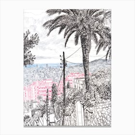 View Of Barcelona Canvas Print