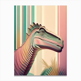 Segisaurus Pastel Dinosaur Canvas Print