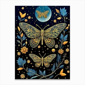 Butterflies Of The Night Canvas Print