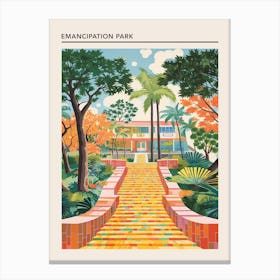 Emancipation Park Houston 3 Canvas Print
