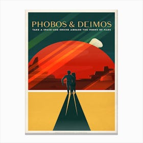 Phobos And Deimos Explore Mars Canvas Print