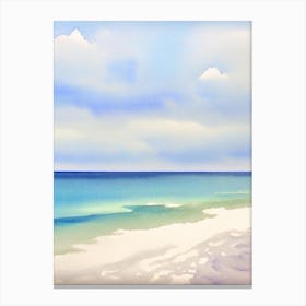 Clearwater Beach 3, Florida Watercolour Canvas Print