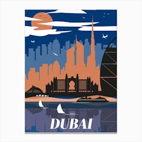 Dubai Portrait Canvas Print