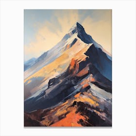 Snowdon Wales 3 Mountain Painting Canvas Print