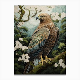 Ohara Koson Inspired Bird Painting Golden Eagle 1 Canvas Print