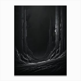 Dark Cave Canvas Print