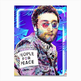 John Lennon Pop Art Canvas Print