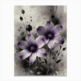 Purple Flowers 3 Canvas Print