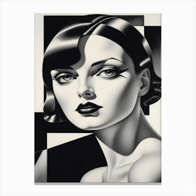 Rostro De Mujer De Antaño Canvas Print