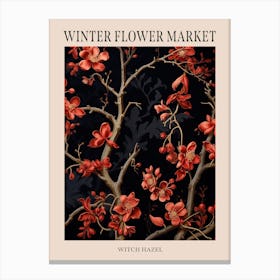 Witch Hazel 2 Winter Flower Market Poster Canvas Print