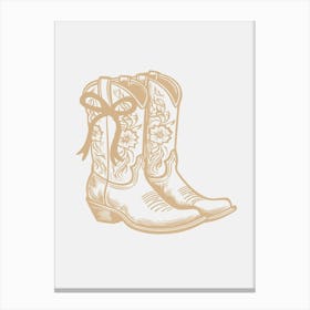 Neutral Boots Canvas Print