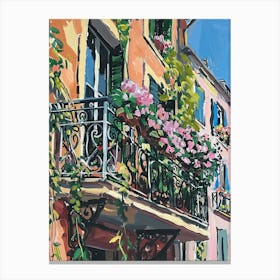 Balcony Painting In London 3 Canvas Print
