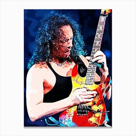 Kirk Hammett Metallica band music 2 Canvas Print