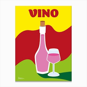 Vino Time Canvas Print