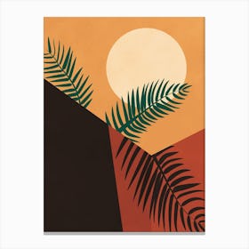 Sunset Palms Canvas Print