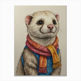 Ferret 7 Canvas Print