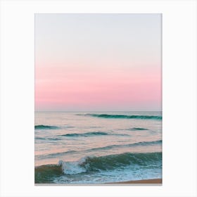 Bethany Beach, Delaware Pink Photography 1 Canvas Print