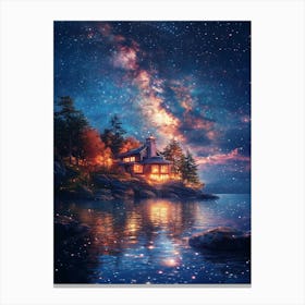 House On The Lake 4 Canvas Print