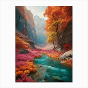 Autumn In The Canyon Canvas Print