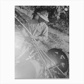 Untitled Photo, Possibly Related To Stripping Sorghum Prior To Crushing,Sorghum Mill At Lake Dick Project Canvas Print