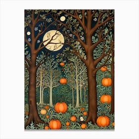 William Morris Pumpkins In The Woods Canvas Print