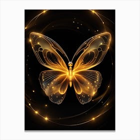 Golden Butterfly 7 Canvas Print