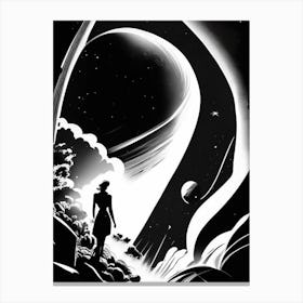 Asterism Noir Comic Space Canvas Print